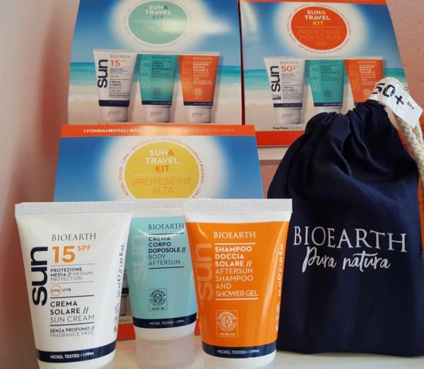 kit minitaglie travel & sun bioearth